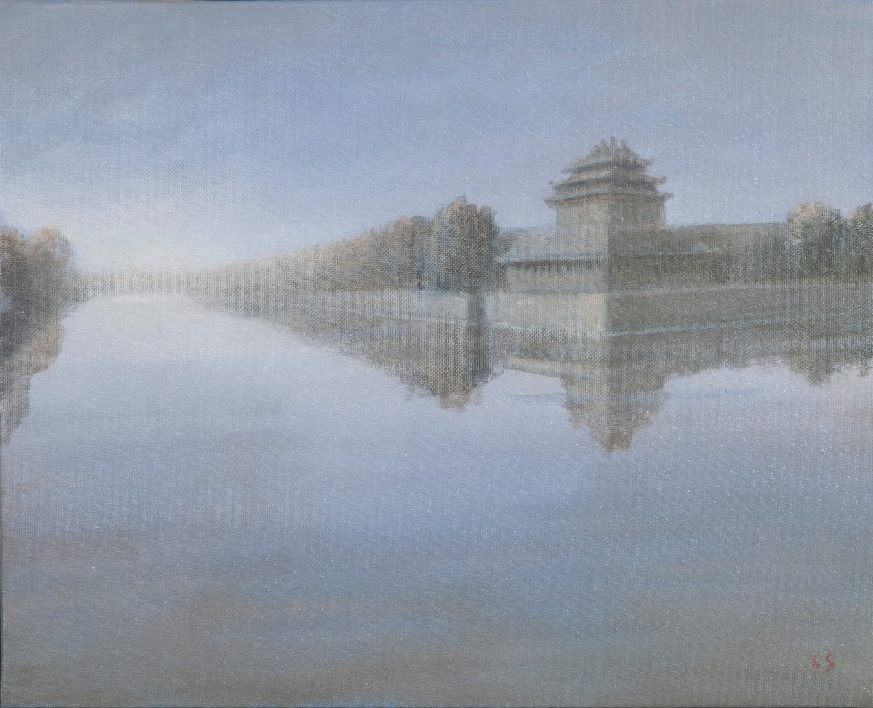 Forbidden City, 2012 (akryl på lerret) av Lincoln Seligman