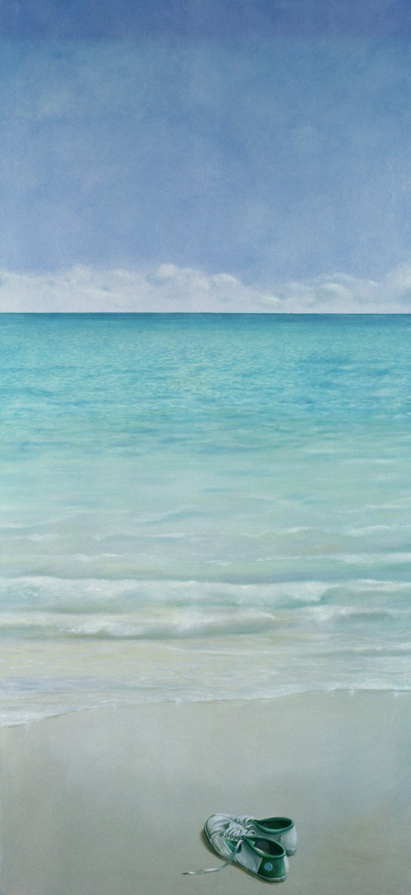 Green Flash, 1990 (akryl på lerret) av Lincoln Seligman