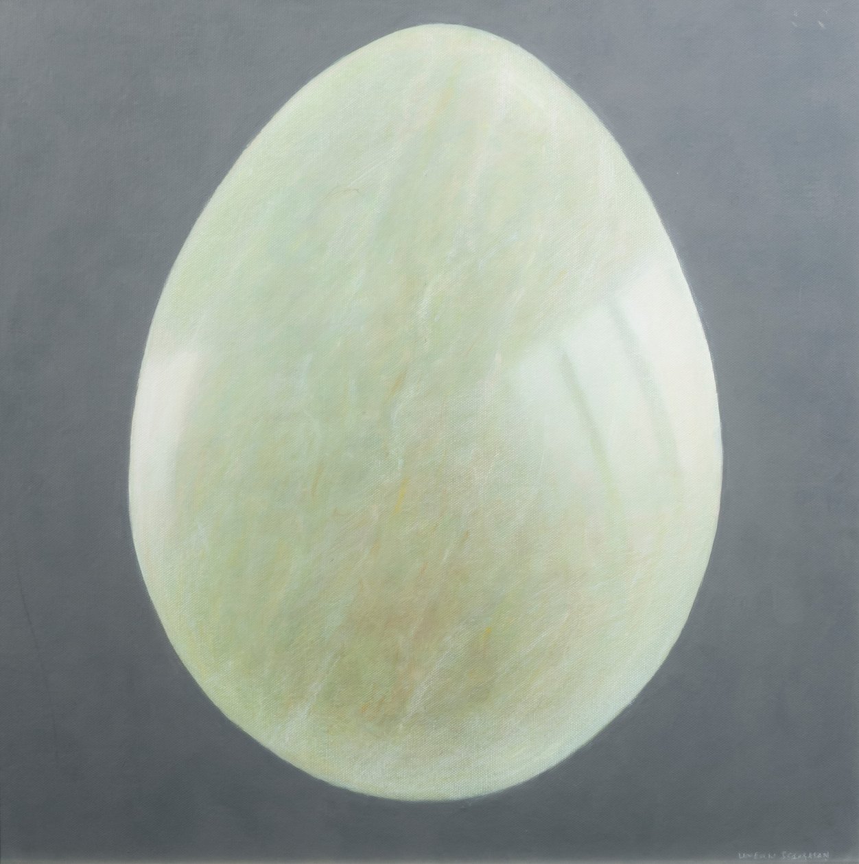 Jade Egg, 2012 (akryl på lerret) av Lincoln Seligman