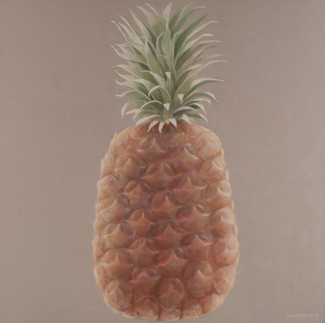 Ananas, 2012 (akryl på lerret) av Lincoln Seligman