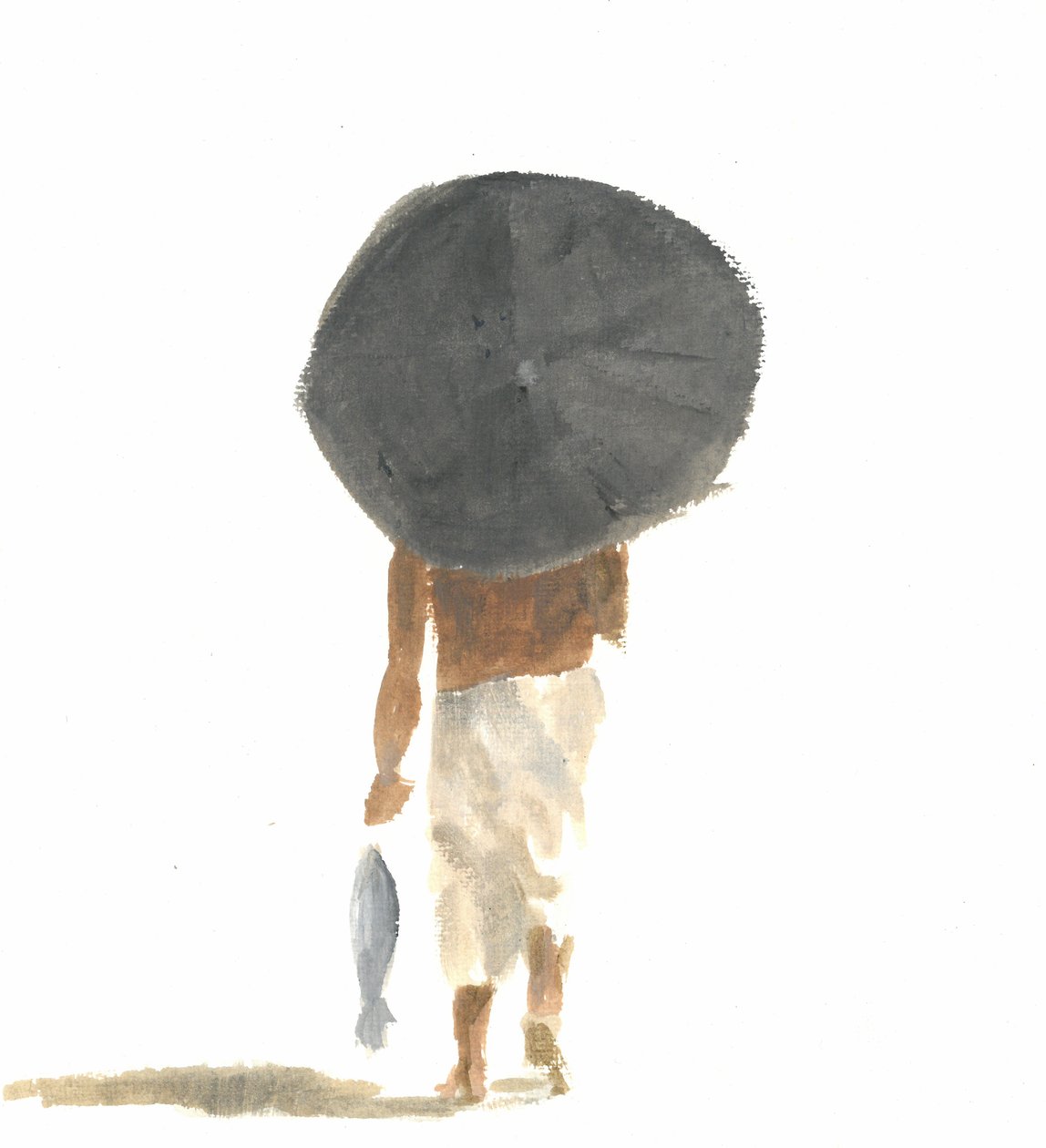 Paraply og fisk, 2015 av Lincoln Seligman