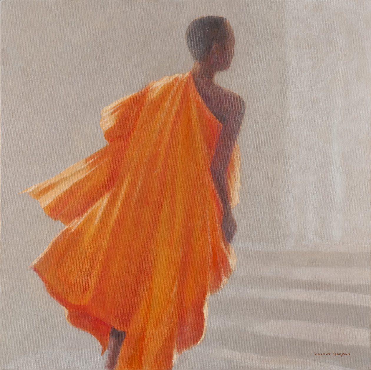 Ung buddhistmunk, 2014 av Lincoln Seligman
