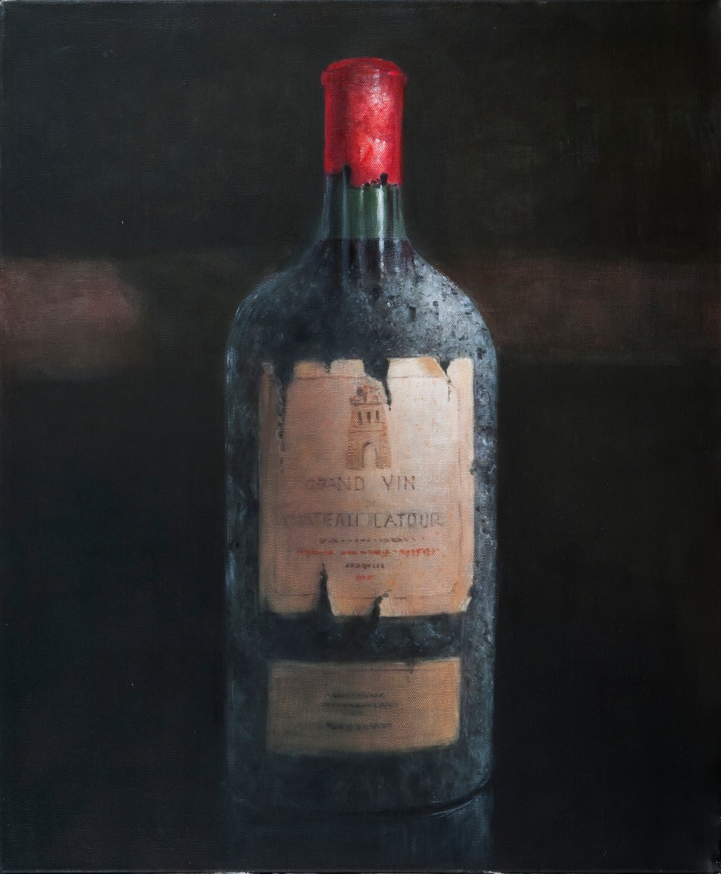 Chateau Latour, 2012 (akryl på lerret) av Lincoln Seligman