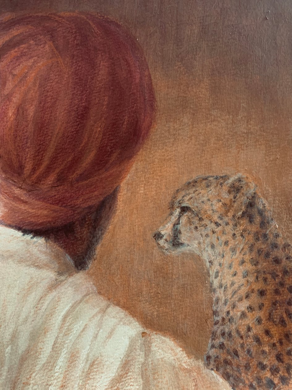 Mann + gepard 1 av Lincoln Seligman