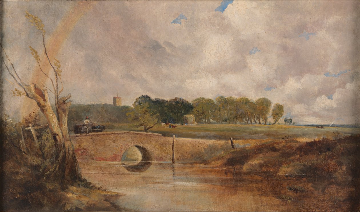A Rainbow - Utsikt over Stour av Lionel Constable