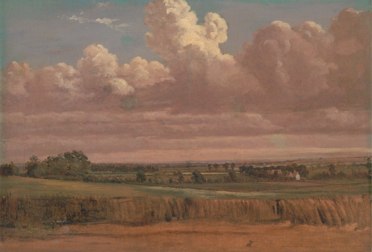 Landskap med Wheatfield av Lionel Constable