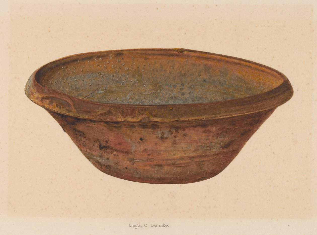 Skål, c. 1937. av Lloyd Charles Lemcke