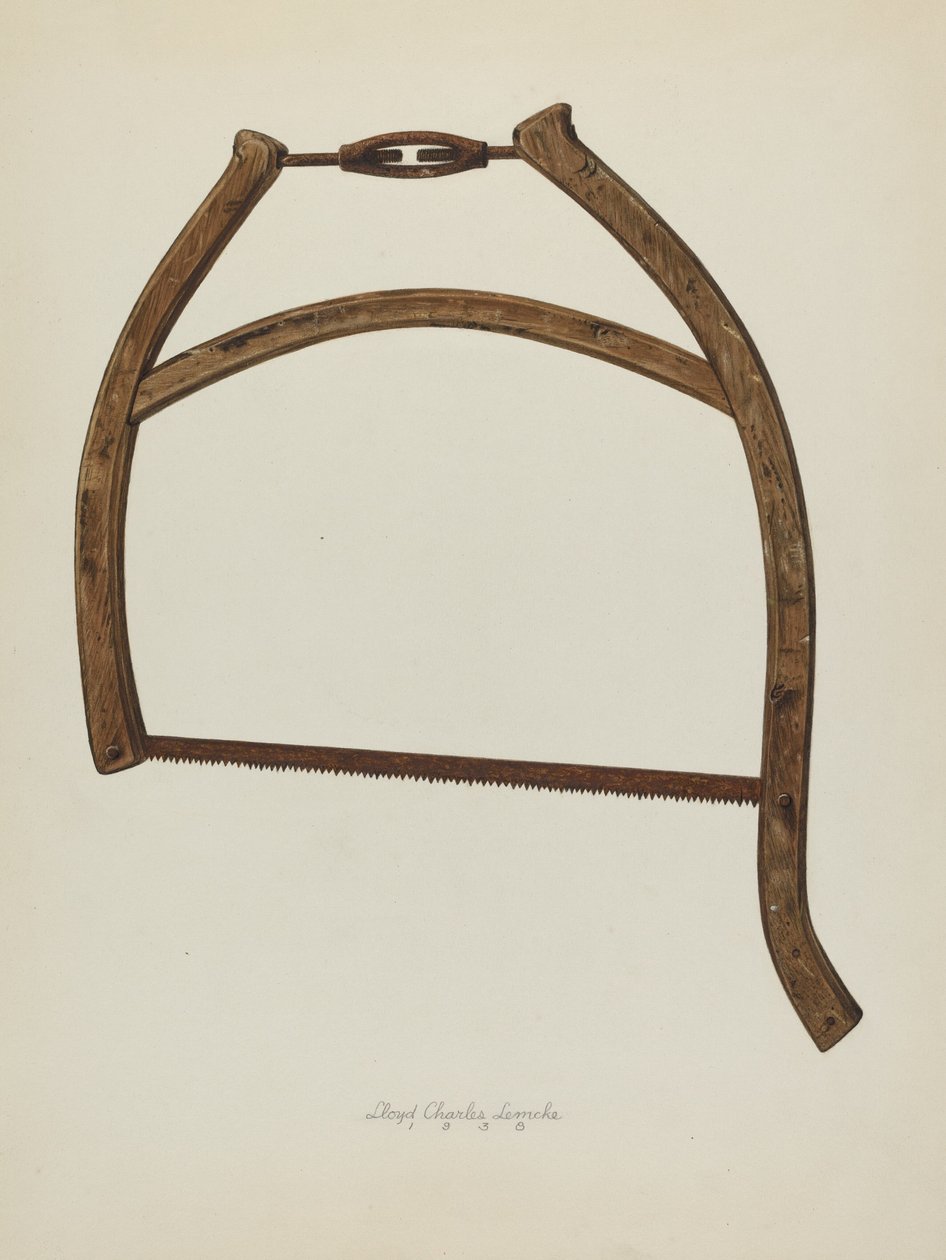 Buck Saw, 1938. av Lloyd Charles Lemcke