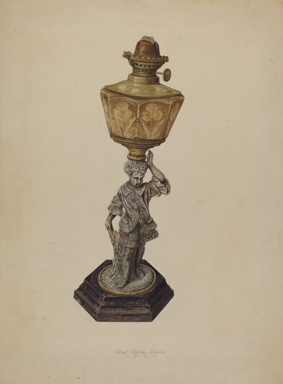 Bordlampe, 1939. av Lloyd Charles Lemcke