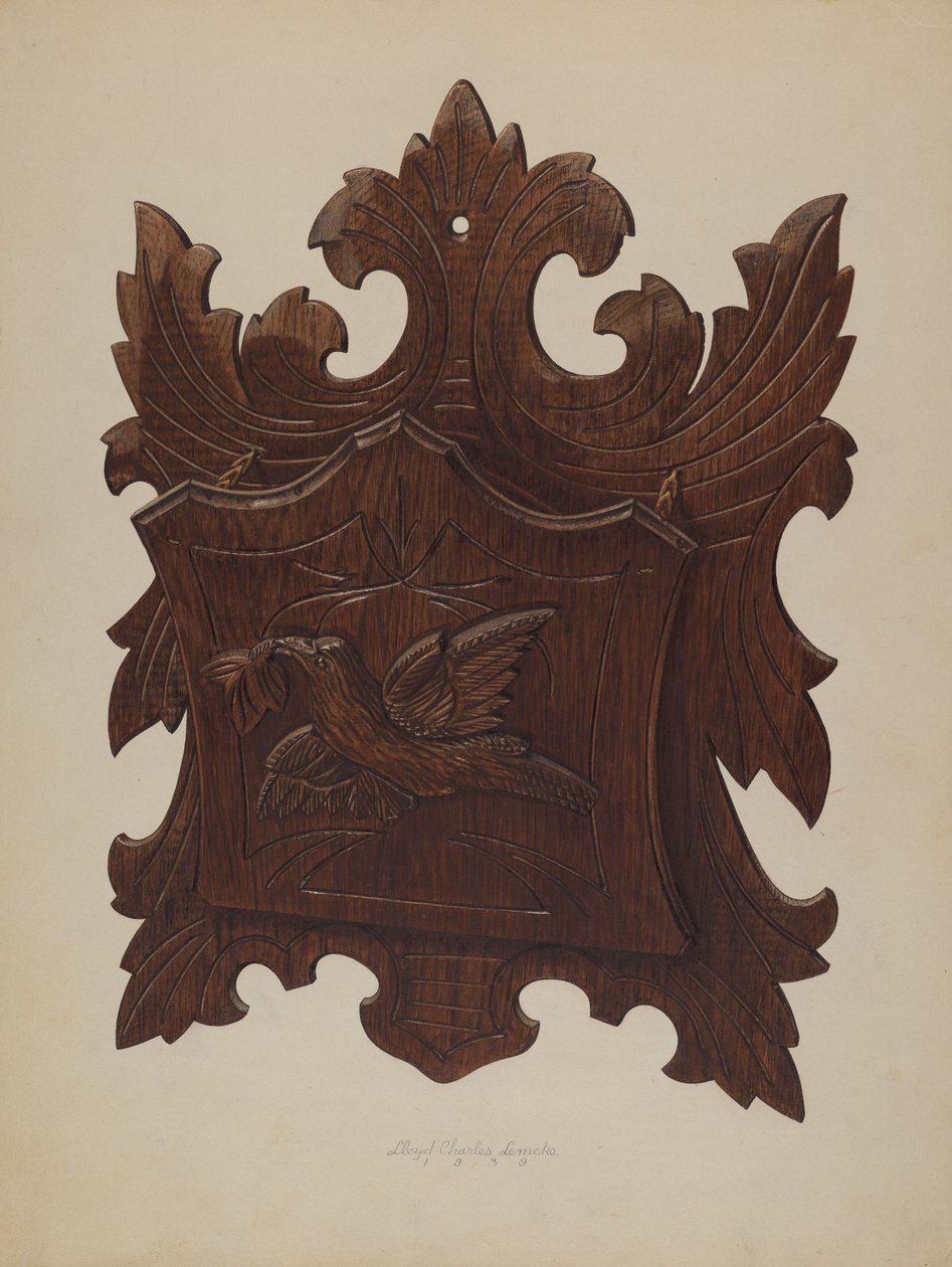 Veggstativ for aviser, 1939. av Lloyd Charles Lemcke