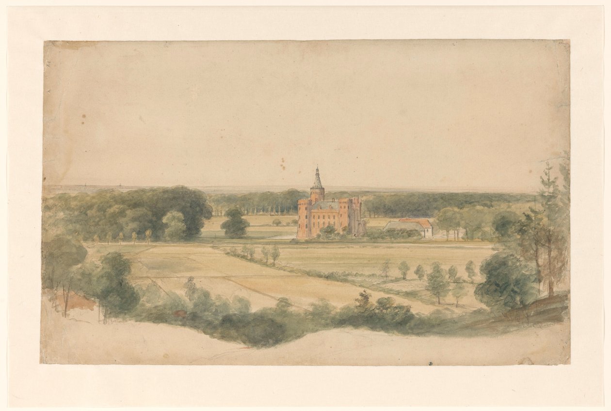 Castle Moyland nær Cleves av Lodewijk Johannes Kleijn