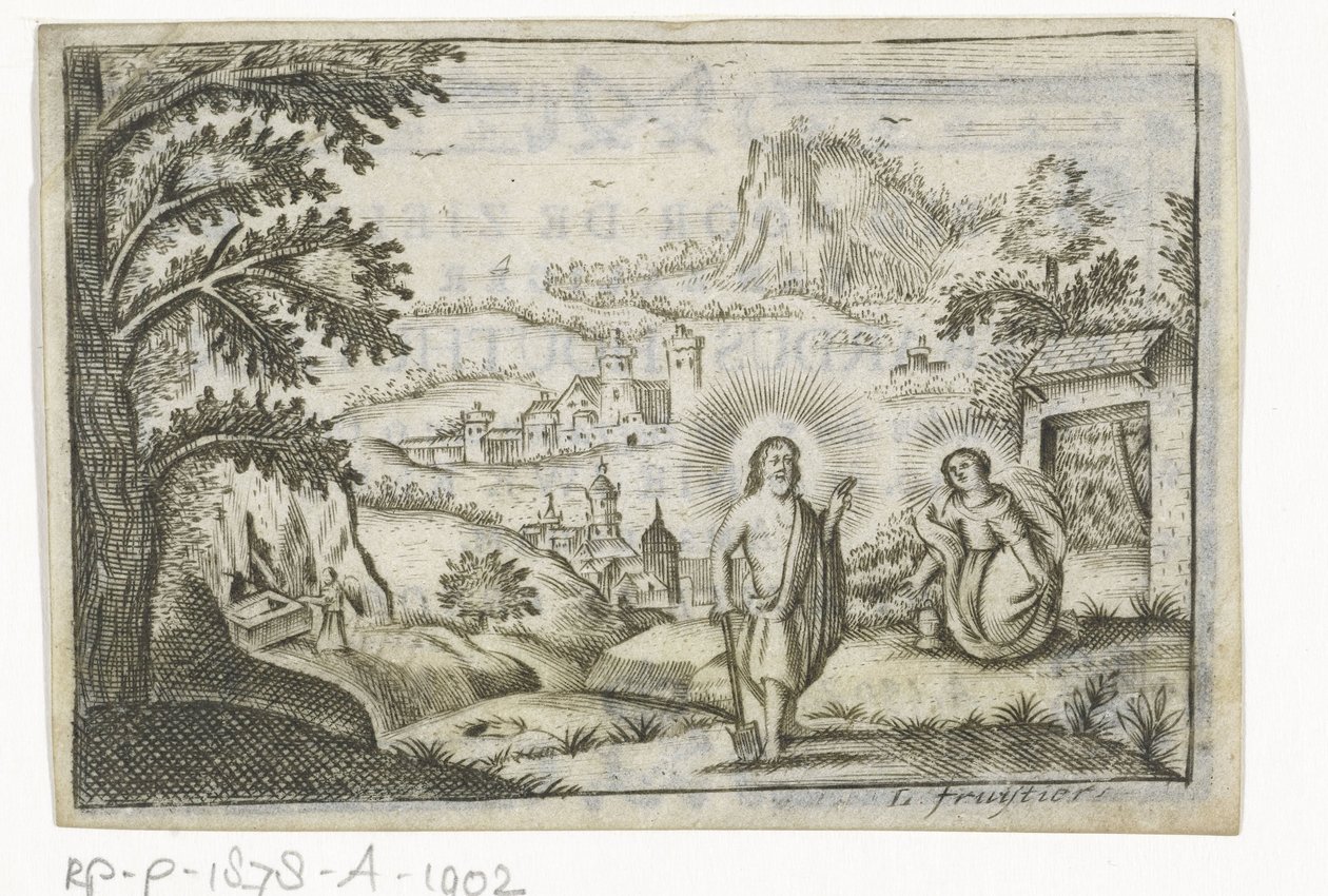 Kristus viser seg for Maria Magdalena av Lodewijk Joseph Fruytiers