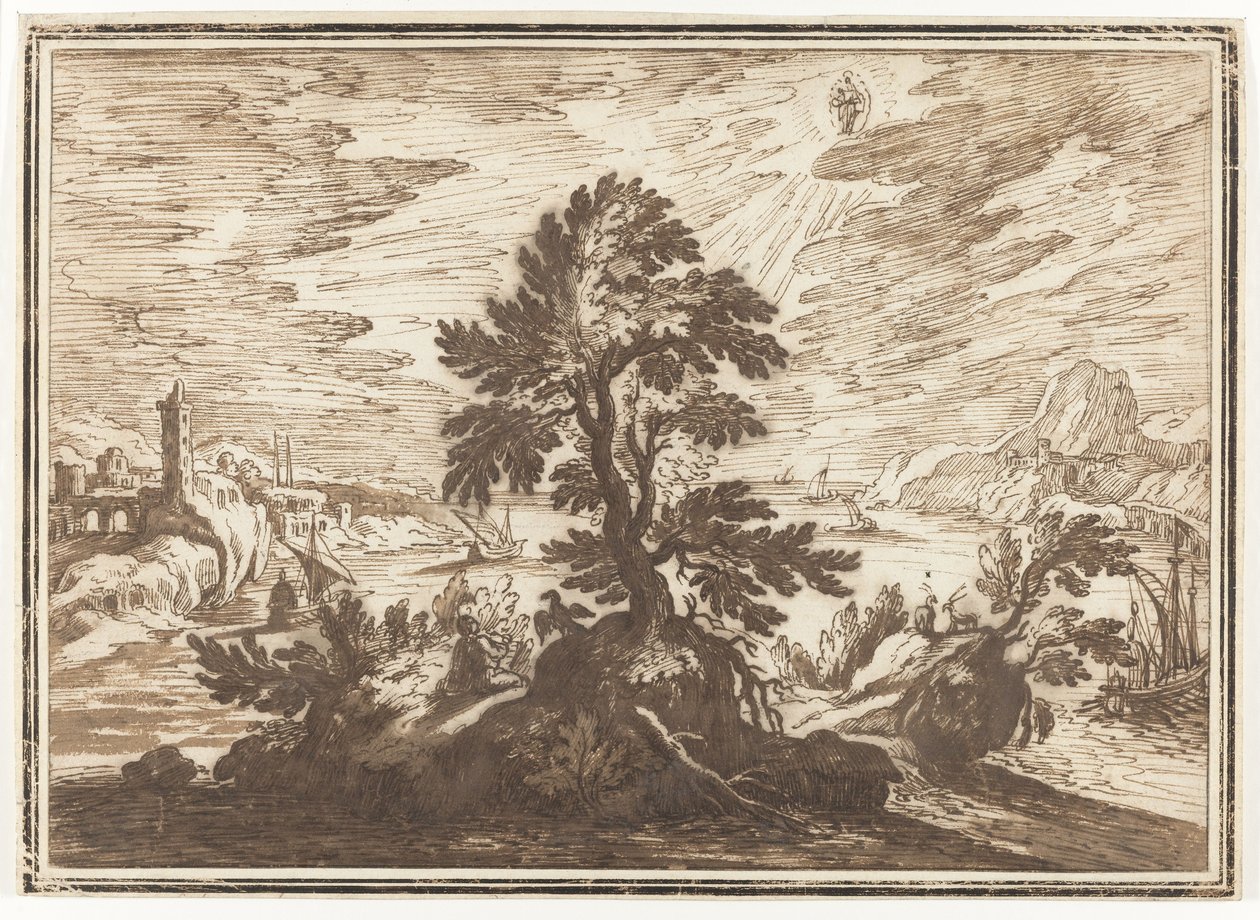 Johannes evangelisten på Patmos av Lodewijk Toeput