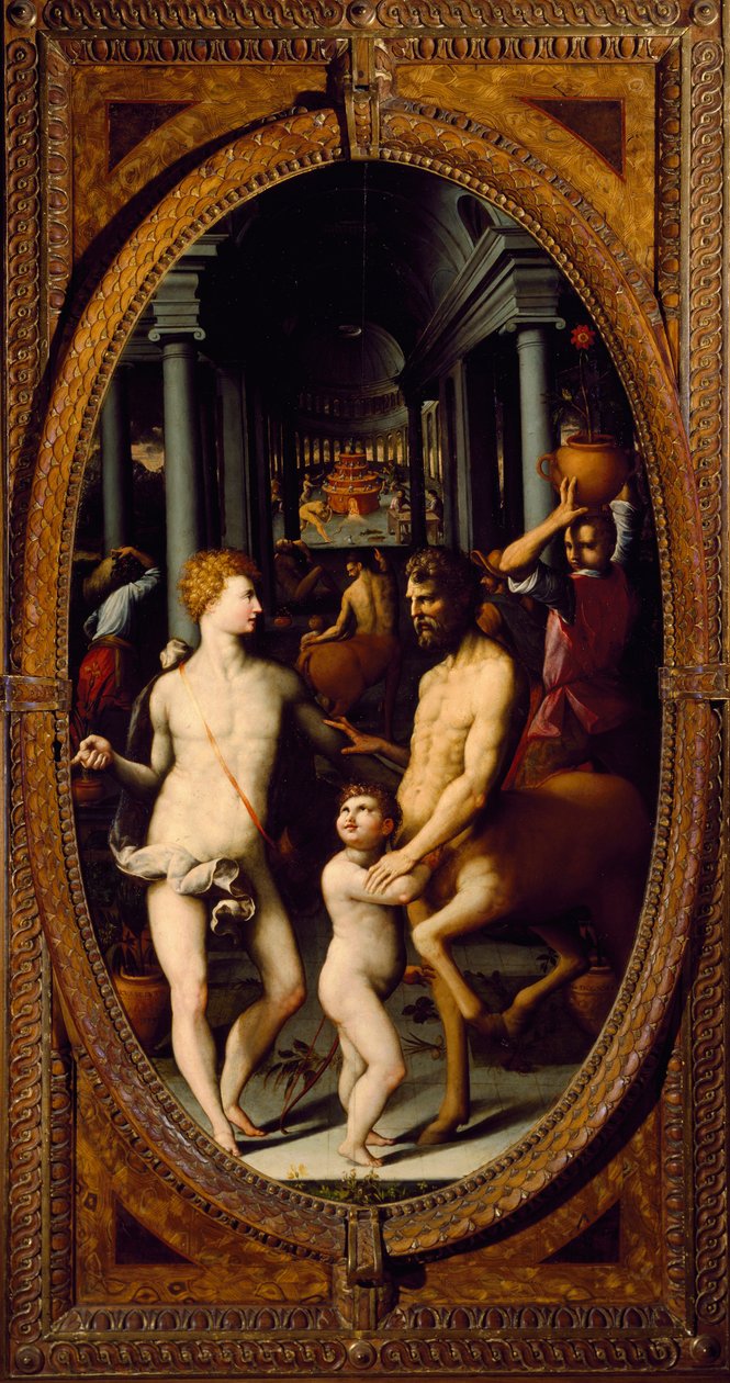 Apollo og Kentauren Chiron (maleri av Lodovico Buti