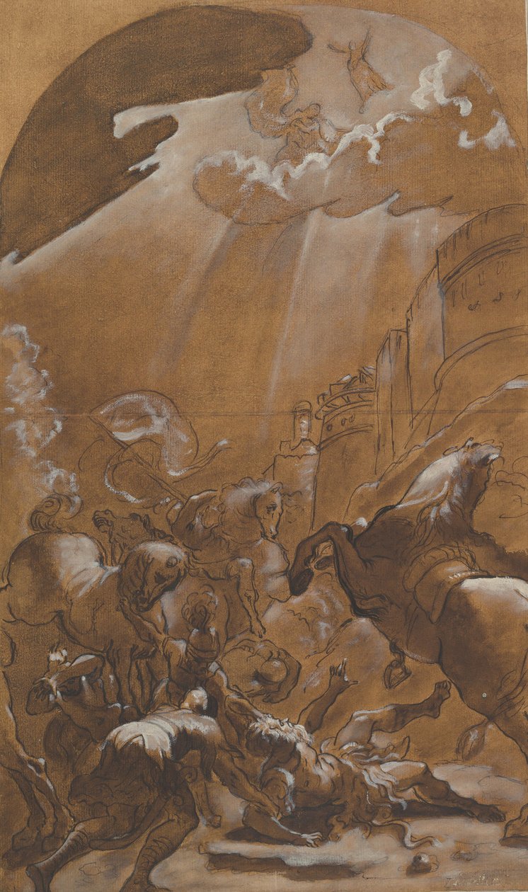 Omvendelsen av Saint Paul, ca. 1587-89. av Lodovico Carracci