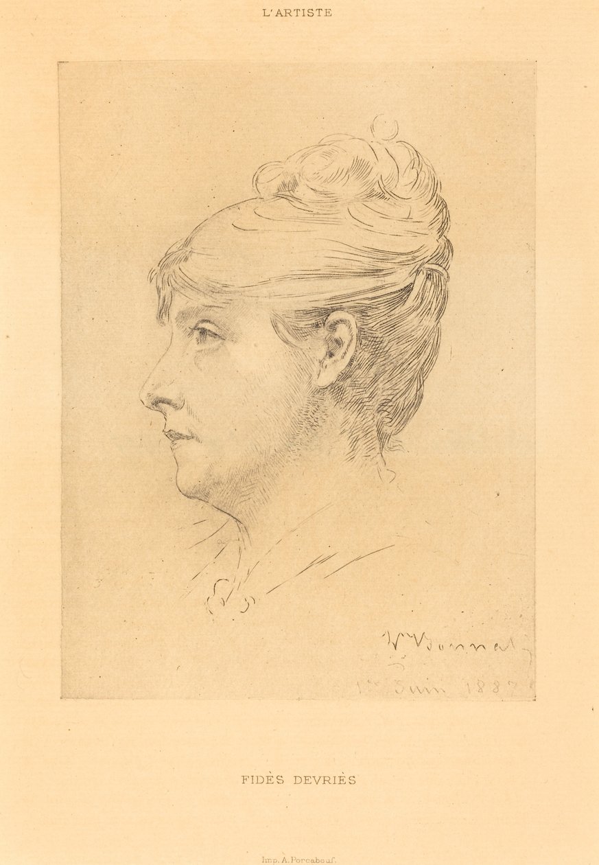 Fides Devries av Léon Bonnat