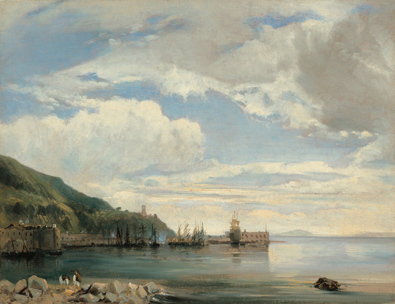 Ved Napolibukta av Léon François Antoine Fleury