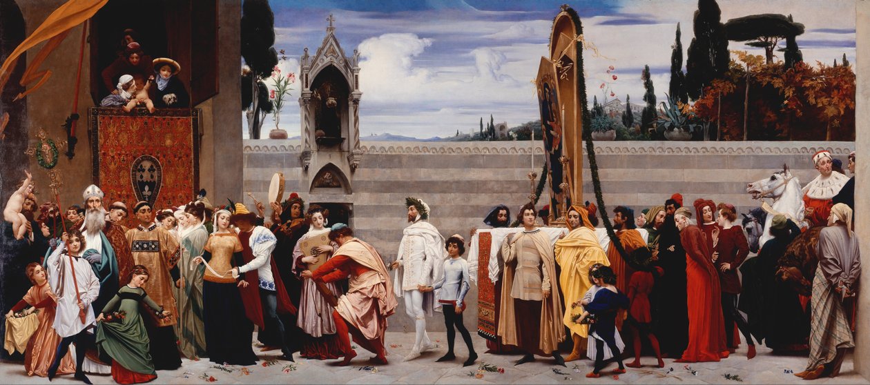 Cimabues Madonna båret i prosesjon av Frederic Leighton