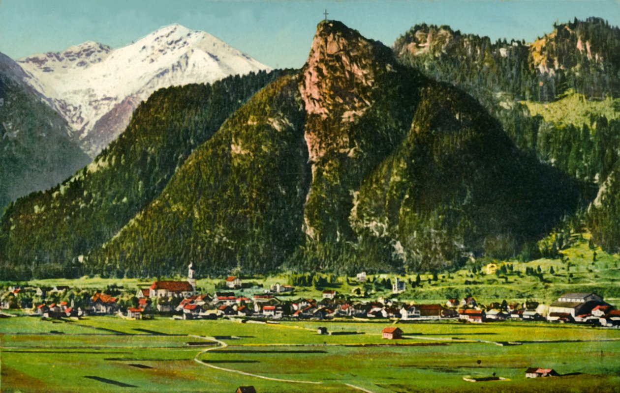 Oberammergau, Bayern, Tyskland c1922. av Lorenz Fränzl
