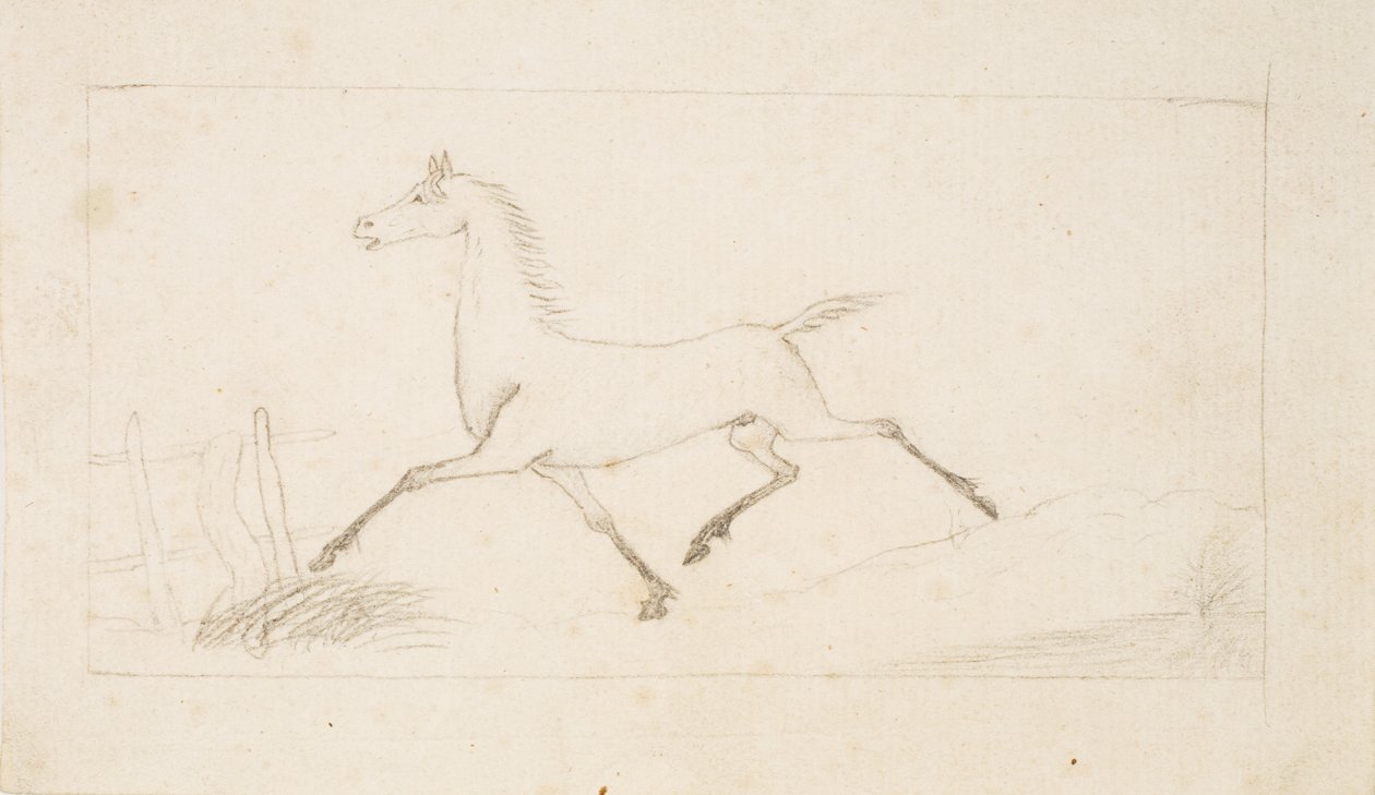 En hest i trav av Lorenz Frølich