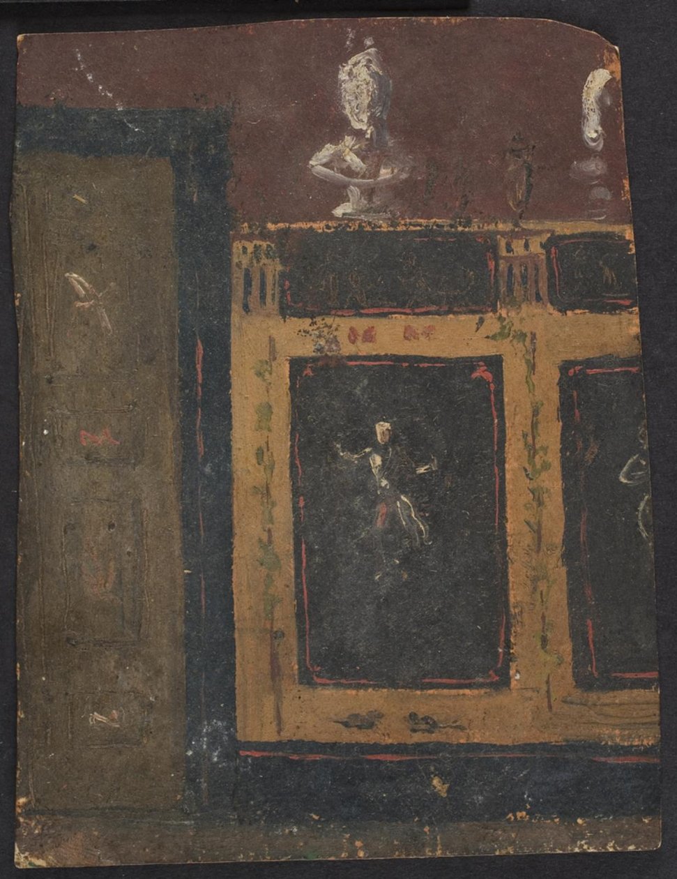 Veggdekorasjoner for Valhøj 1838/1839 av Lorenz Frølich
