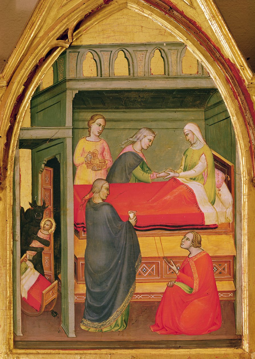 The Birth of St. Bartholomew (tempera på panel) av Lorenzo di Niccolò