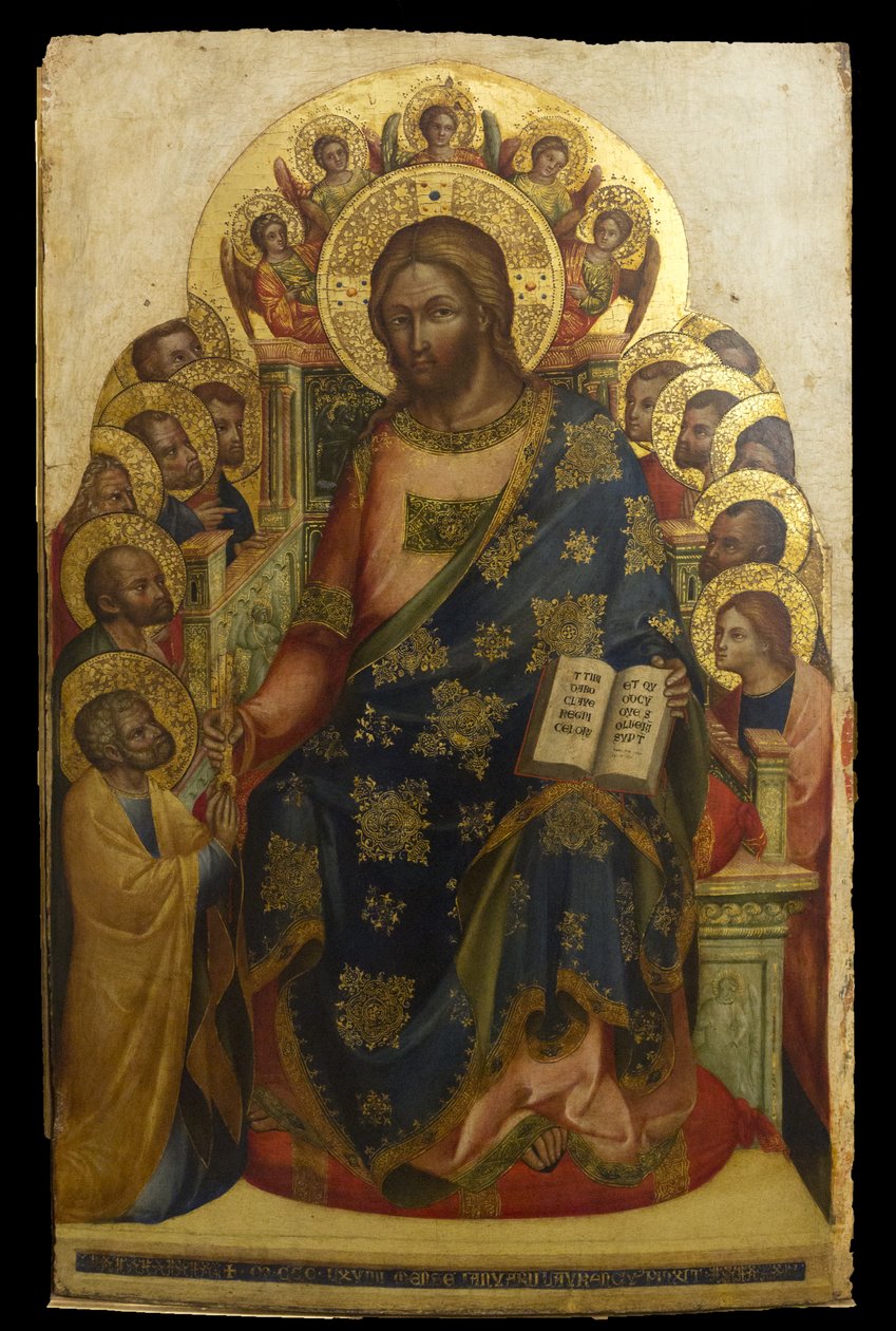 Kristus gir nøklene til St. Peter av Lorenzo Veneziano