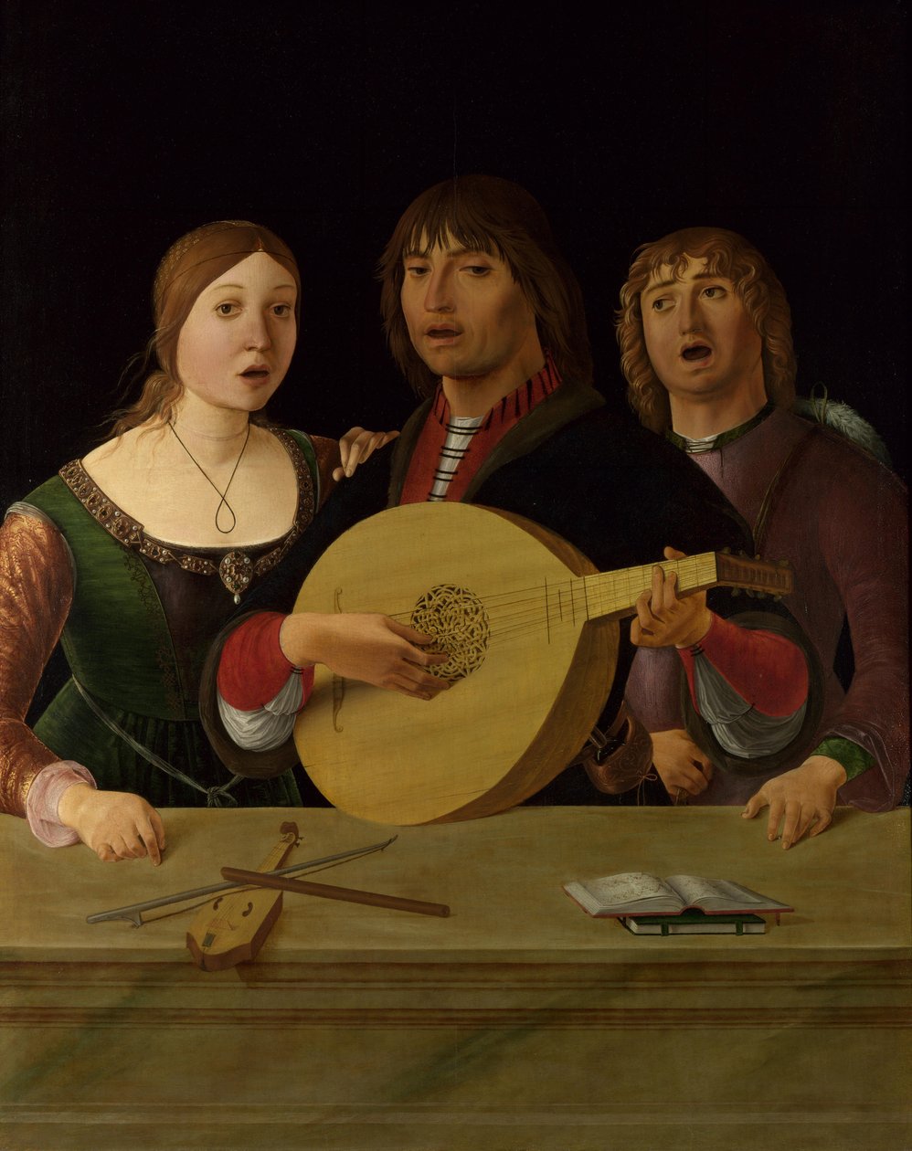 En konsert, ca. 1490 av Lorenzo Costa