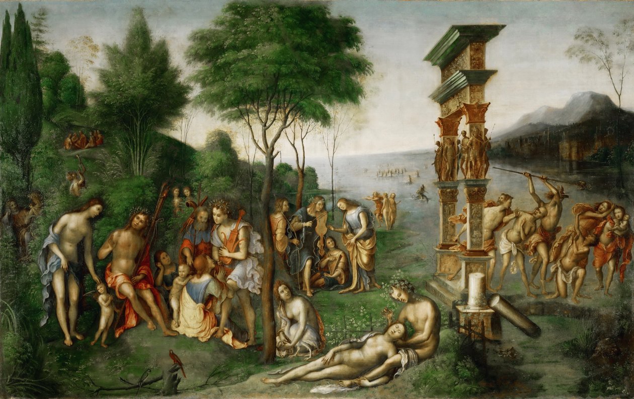 The Reign of Comus av Lorenzo Costa