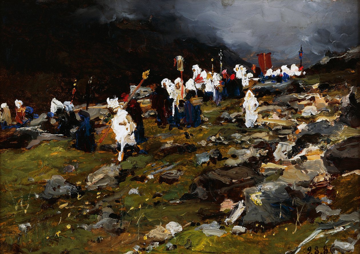 Prosesjon i Høyfjellet av Lorenzo Delleani