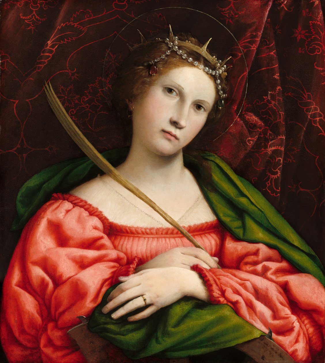 Saint Catherine, 1522. av Lorenzo Lotto