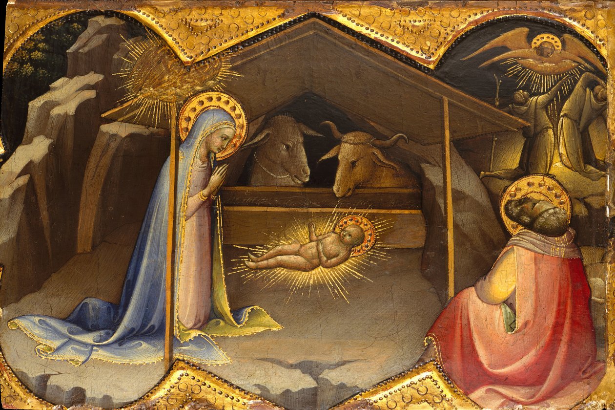 Fødselen, ca. 1406-10. av Lorenzo Monaco