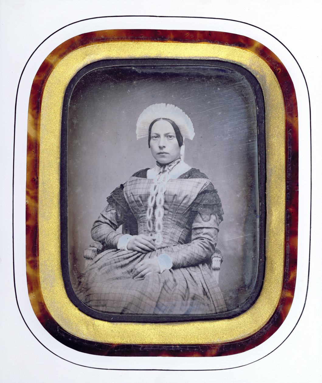 Portrett av en normannisk bondepike (daguerreotypi) av Louis Alphonse de Brebisson