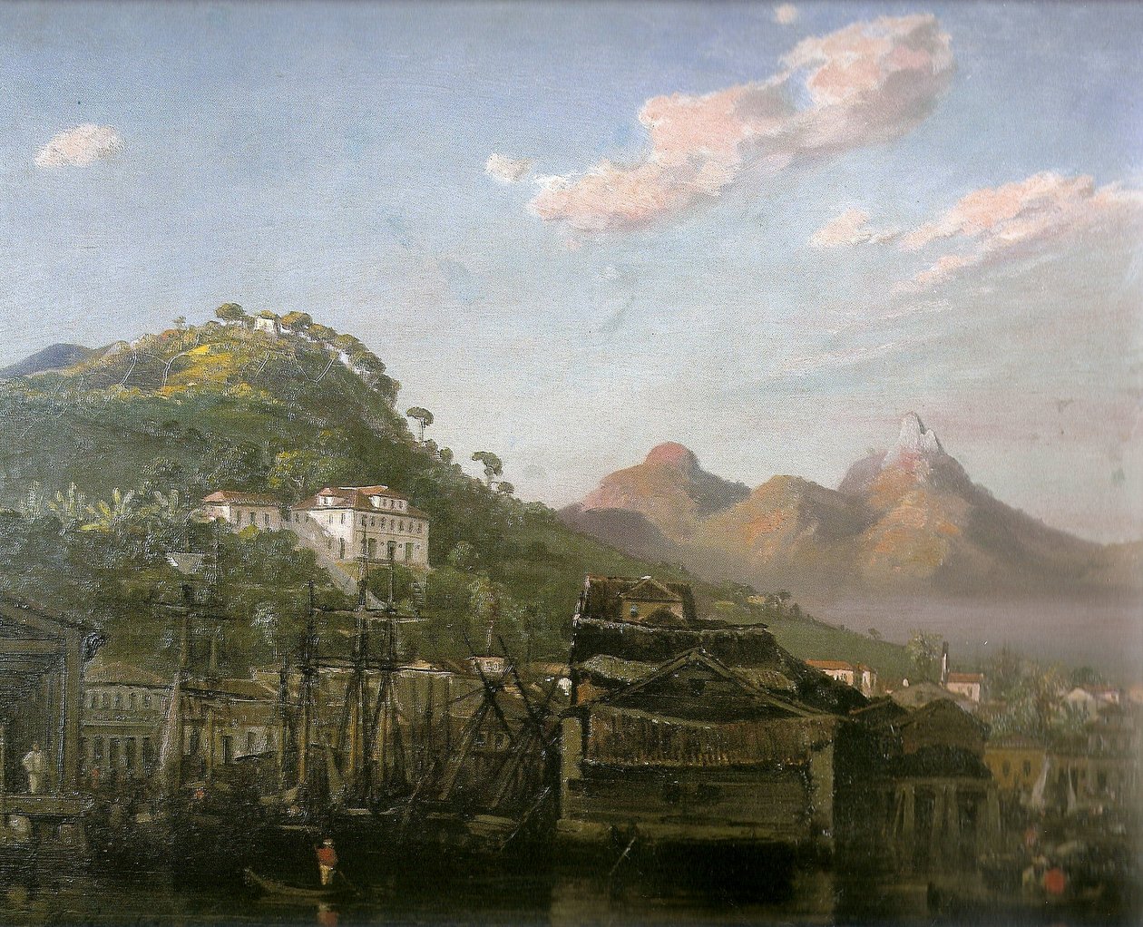 Utsikt over Gamboa, Rio de Janeiro av Louis Buvelot