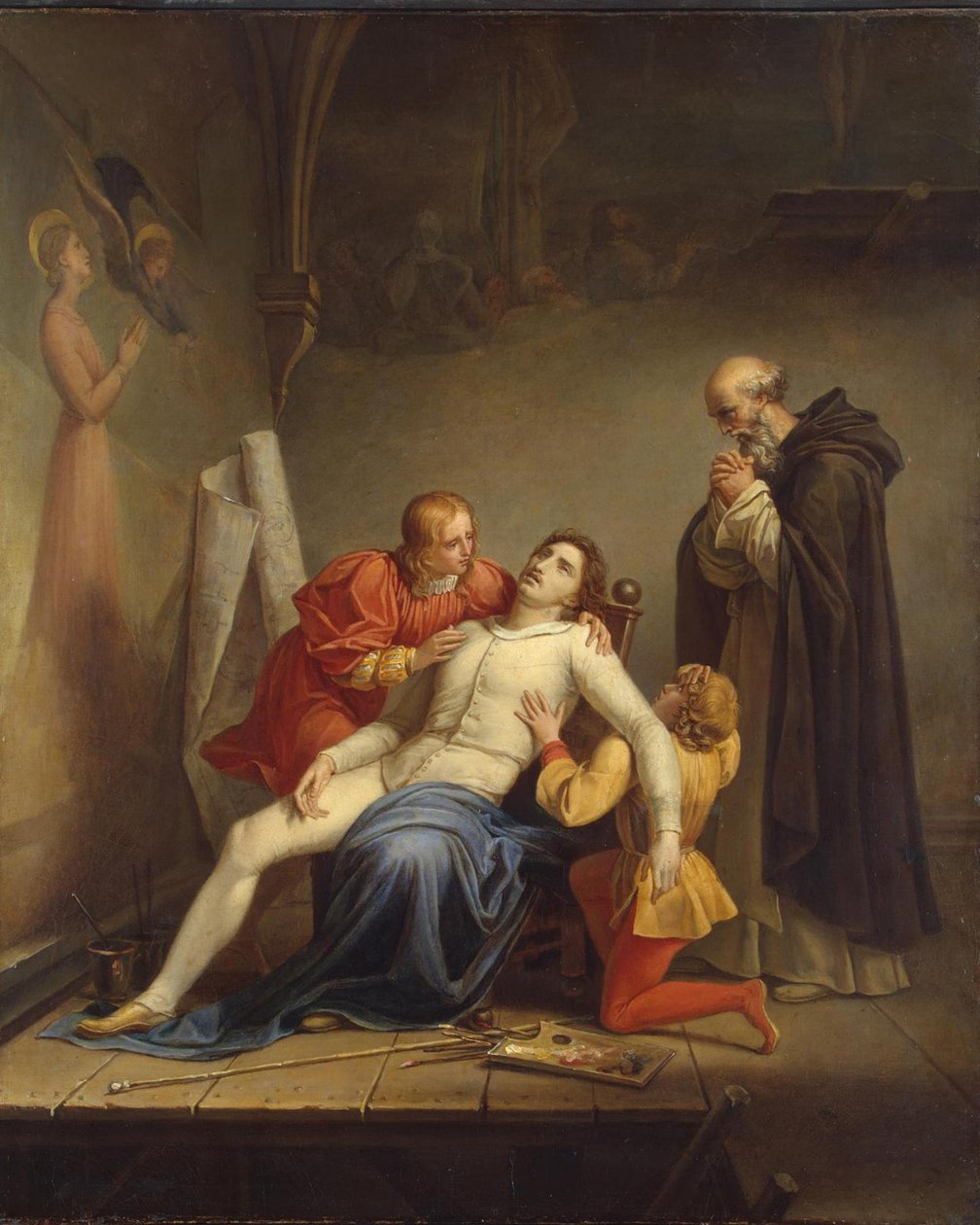Masaccios død, ca. 1817 av Louis Charles Auguste Couder