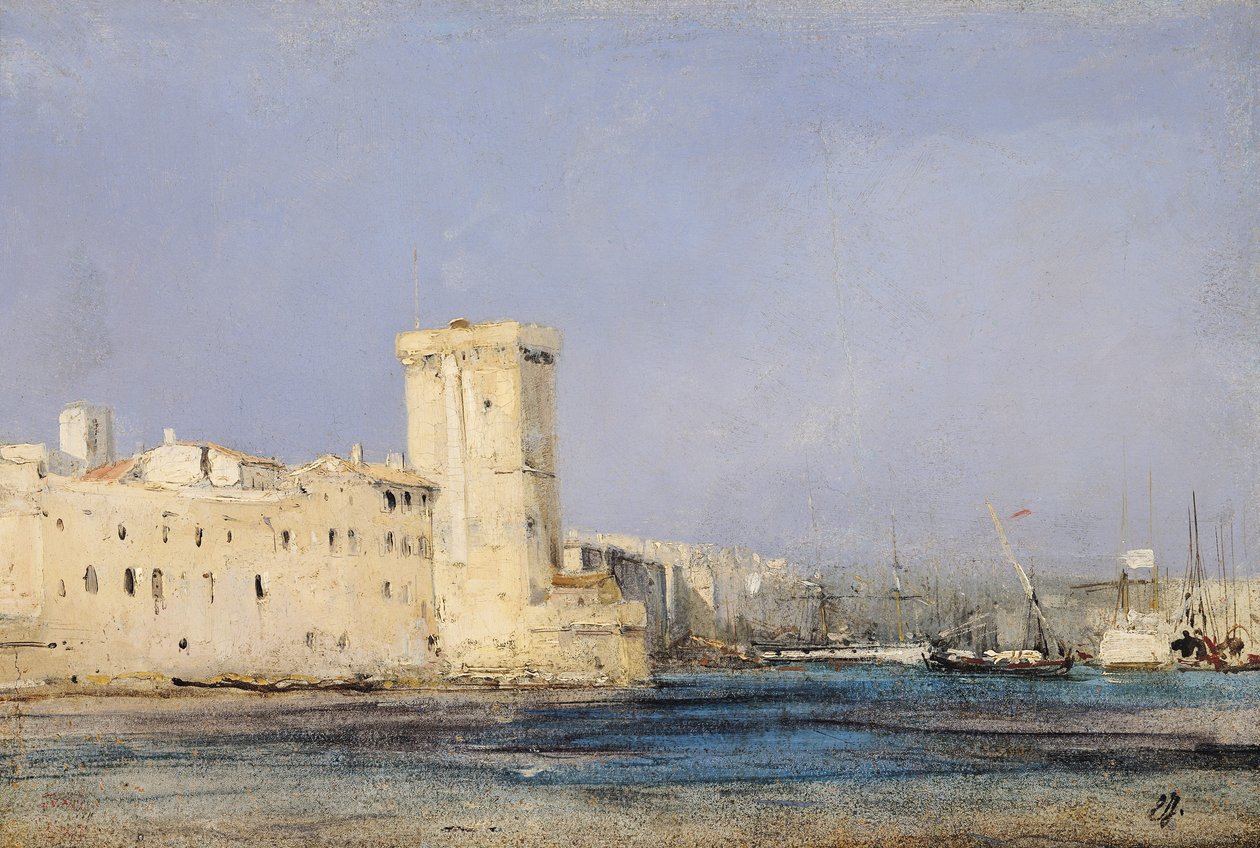 Marine festning, 1800-tallet av Eugene Isabey