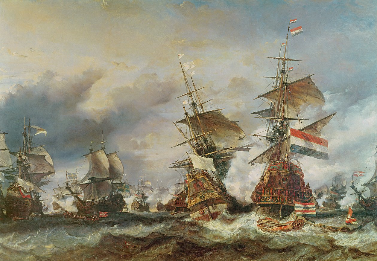 Slaget ved Texel, 29. juni 1694 av Eugene Isabey