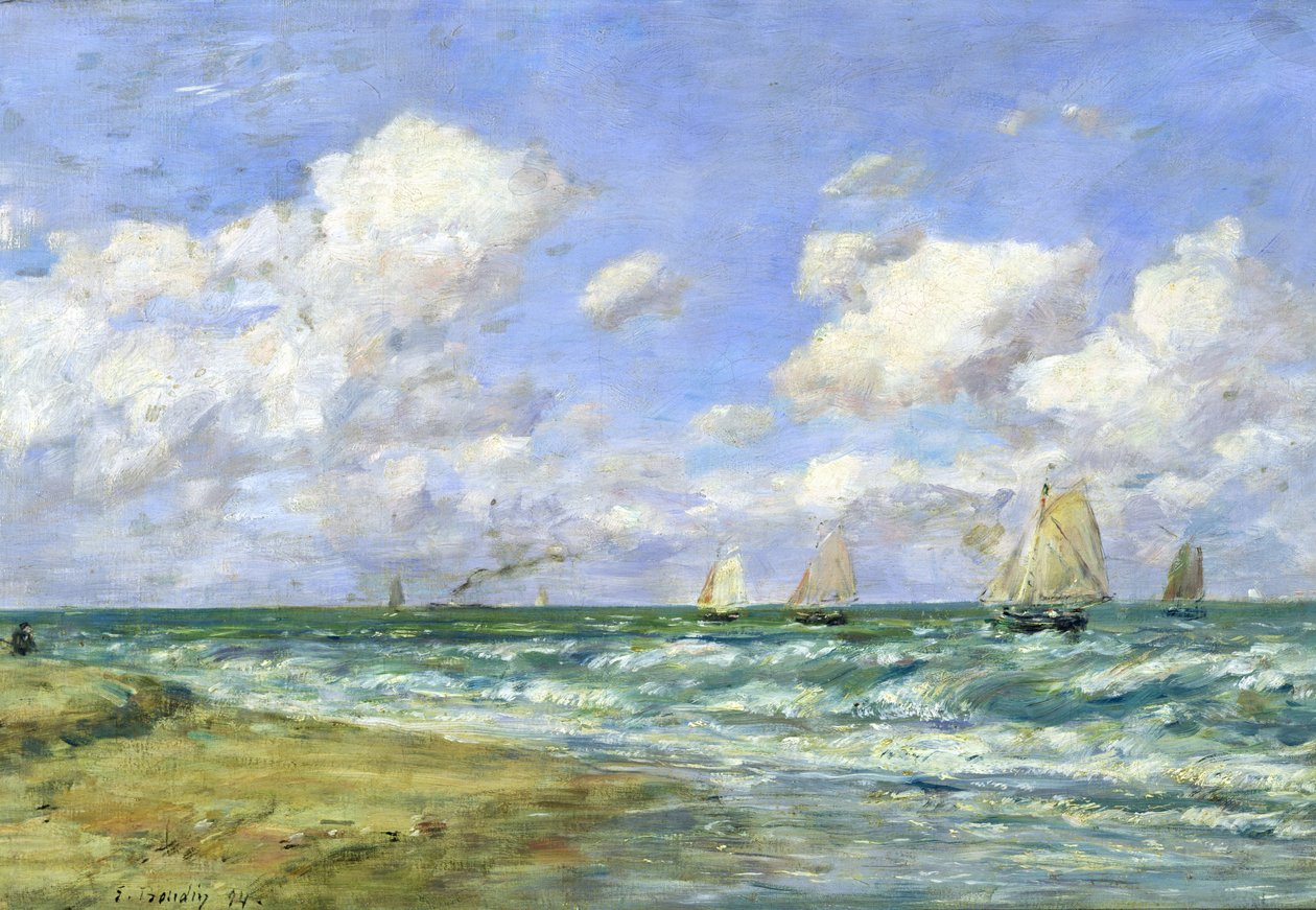 Marine scene, 1894 av Eugene Louis Boudin
