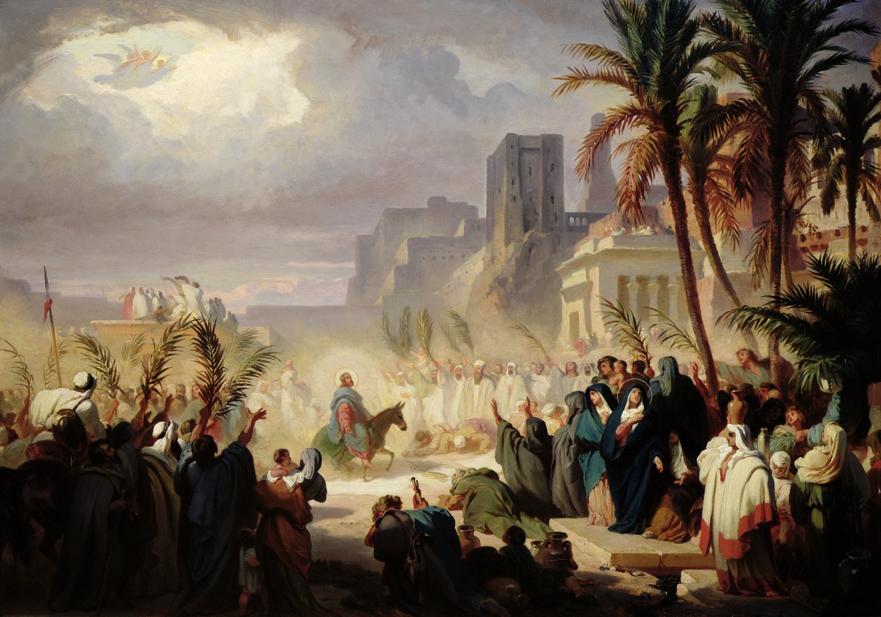 Kristi inntog i Jerusalem av Louis Felix Leullier