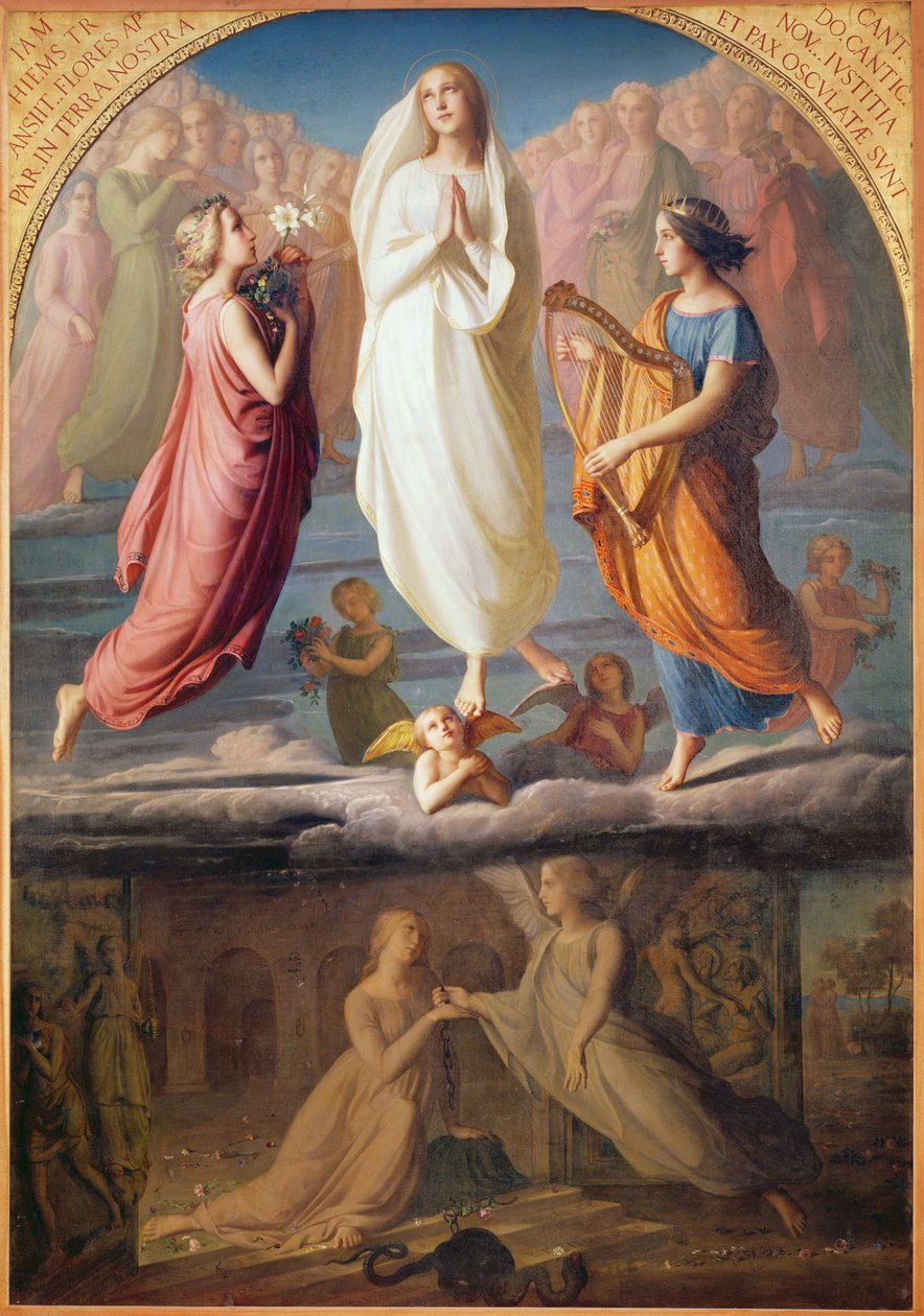 The Assumption of the Virgin, 1844 av Louis Janmot