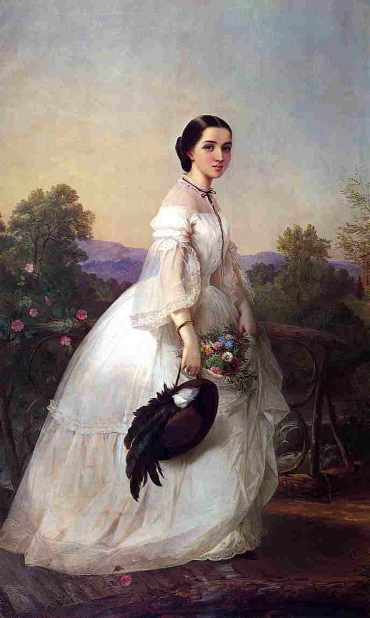 Den svenske sangerinnen Jenny Lind, ca. 1852 av Louis Lang