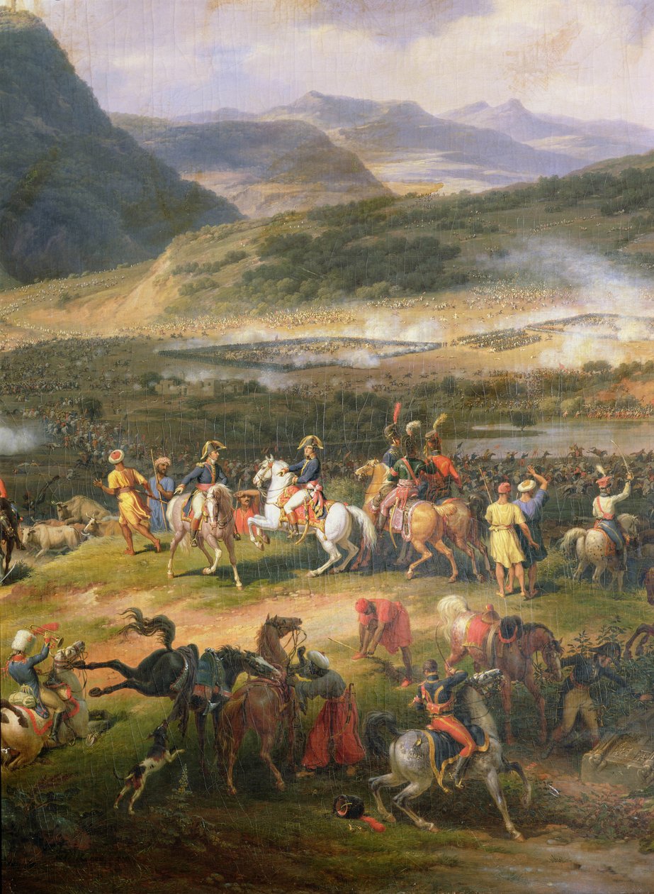Slaget ved Mount Thabor, 16. april 1799, detalj om Napoleon og hans stab, 1808 (detalj av 174808) av Louis Lejeune