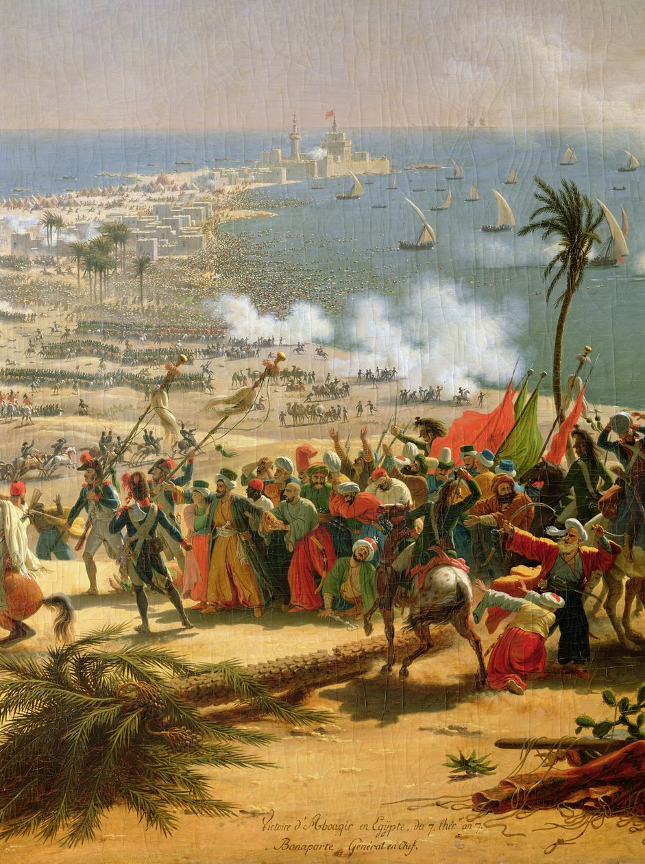 Slaget ved Aboukir, 25. juli 1799 av Louis Lejeune