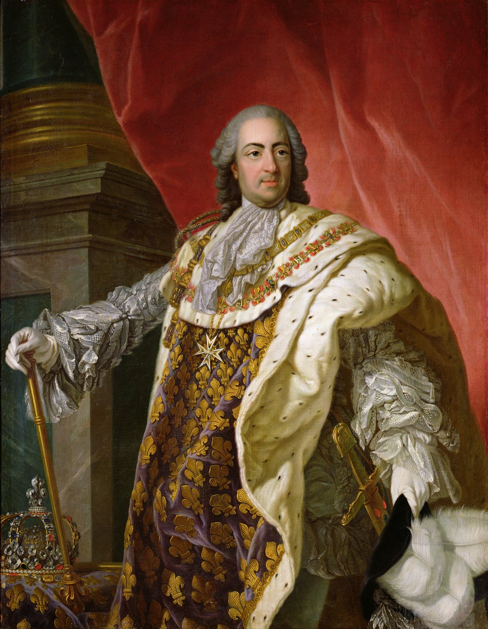 Ludvig XV (1710–74) av Louis Michel van Loo