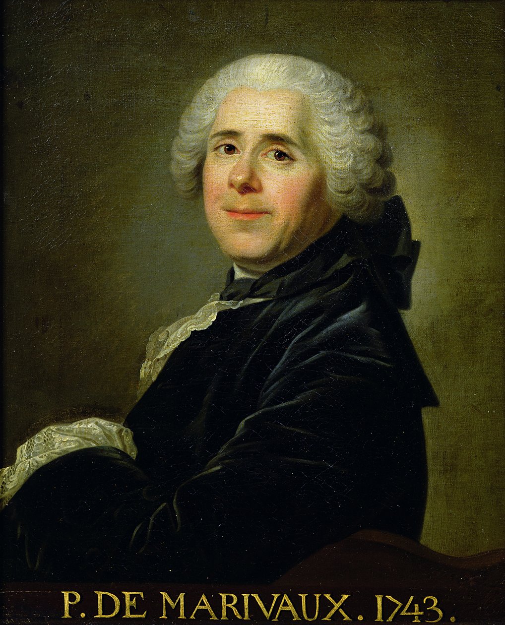 Portrett av Pierre Carlet de Chamblain de Marivaux (1688-1763) 1743 av Louis Michel van Loo