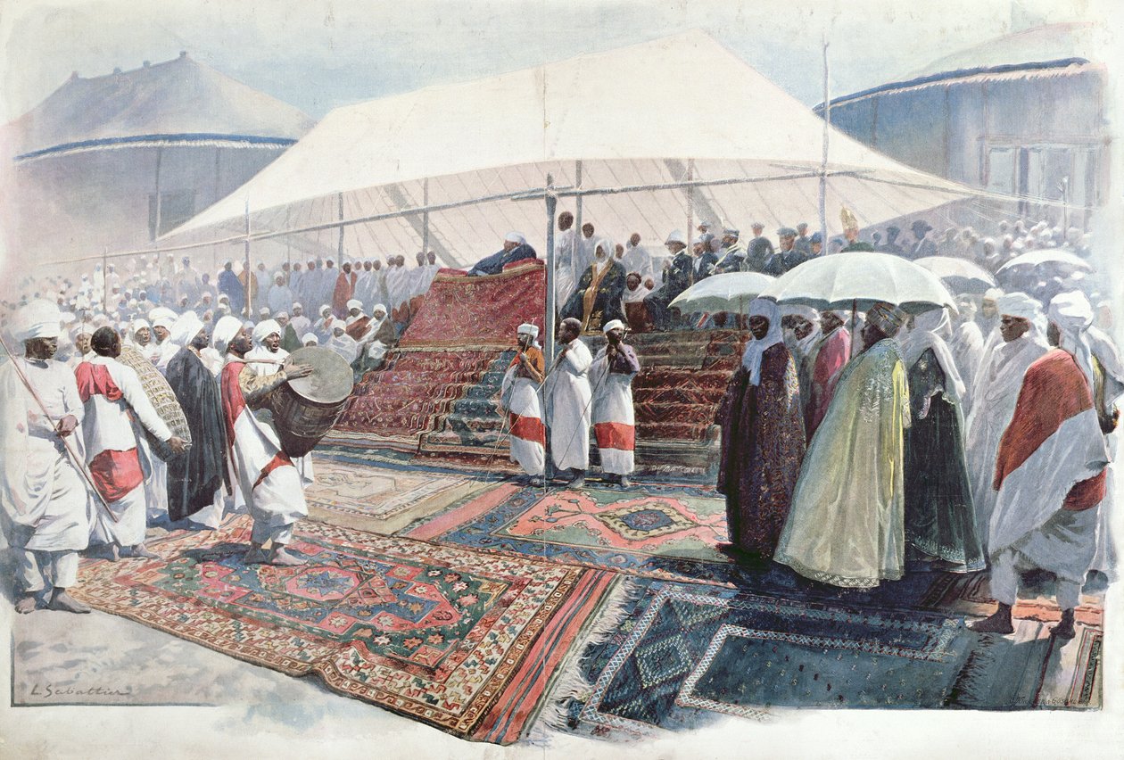 Påskefeiring i Addis Abeba av Louis Remy Sabattier