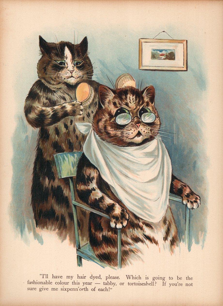 Louis Wain Cats (chromolitho) av Louis Wain