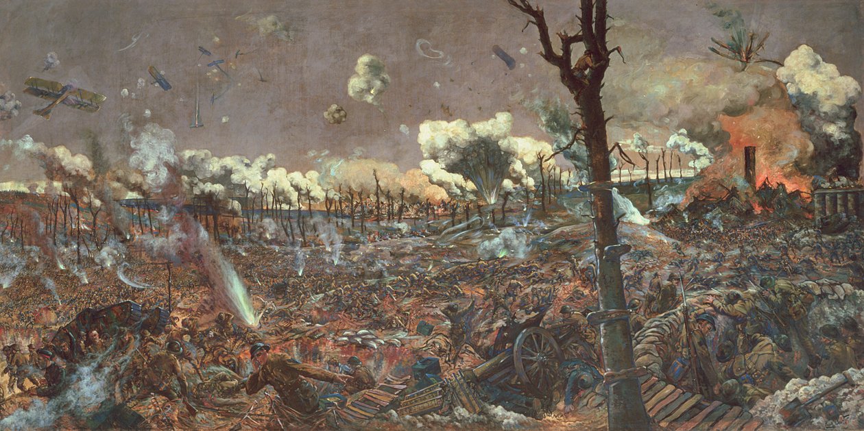 Slaget ved Courcelette, 1918 av Louis Weirter