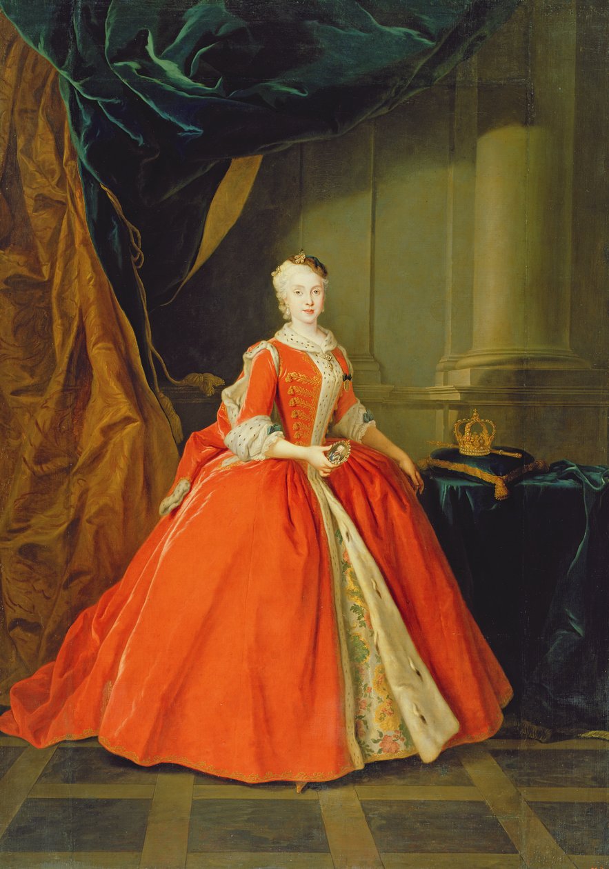 Maria Amalia av Sachsen (1724-60) dronning av Spania av Louis de Silvestre