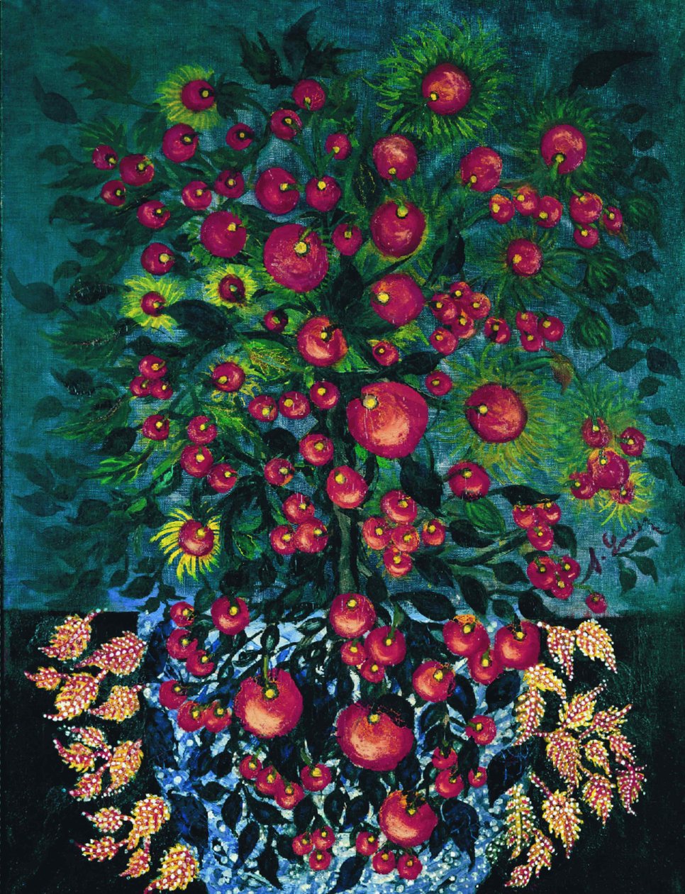 Epler med blader, 1929-1930. av Louis